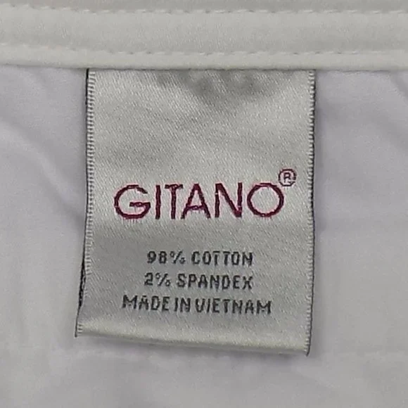 Gitano White Rolled Cuff Capri Size 12 CLEAN! - Picture 9 of 11